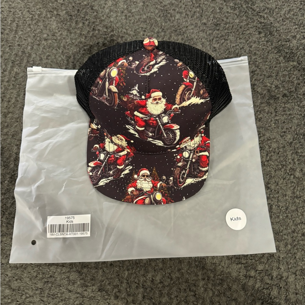 Bums and Roses Clausin’ trouble KIDS hat